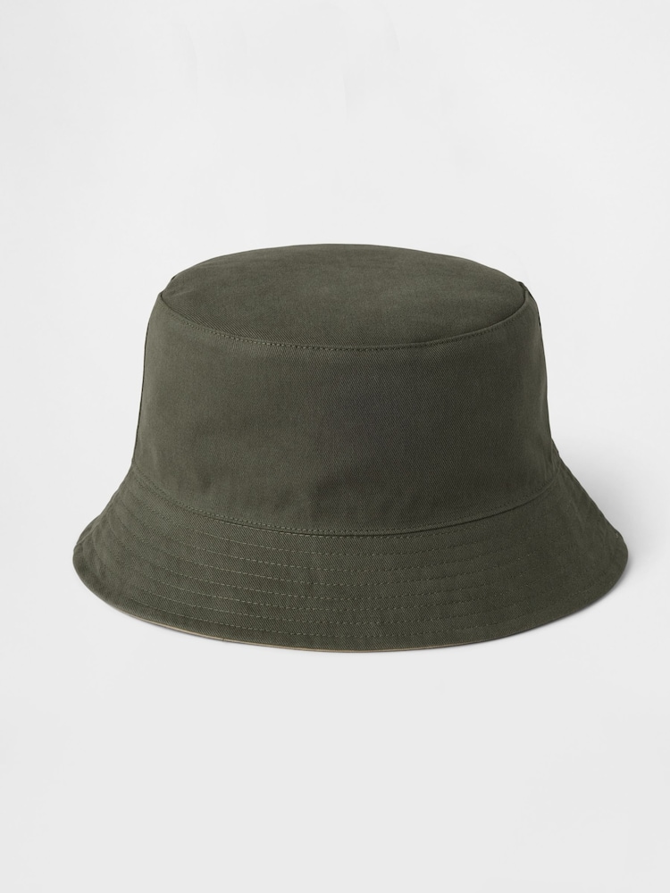 Gap Beige & Green Kids Reversible  Bucket Hat (4-10yrs) - Image 2 of 2