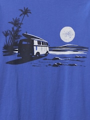 Gap Blue Short Sleeve Graphic T-Shirt (4-13yrs) - Image 2 of 2