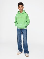 Gap Green Vintage Soft Logo Hoodie (4-13yrs) - Image 3 of 6