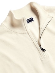 Charles Tyrwhitt Merino-Pullover mit RV-Kragen - Bild 4 von 5