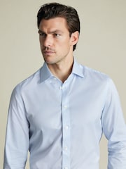 Charles Tyrwhitt Blue Classic Fit Egyptian 100% Cotton Stripe Shirt - Image 2 of 6