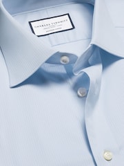 Charles Tyrwhitt Blue Classic Fit Egyptian 100% Cotton Stripe Shirt - Image 5 of 6