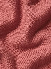 Charles Tyrwhitt Brown Merino Zip Neck Jumper - Image 5 of 5