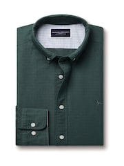 Charles Tyrwhitt Slim Fit Plain Button Down Stretch Washed 100% Cotton Oxford Shirt - Bild 5 von 7
