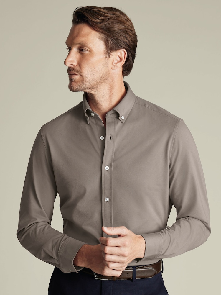 Charles Tyrwhitt Button-Down-Hemd aus Jersey mit Vier-Wege-Stretch - Bild 1 von 6