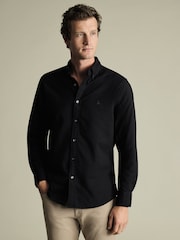 Charles Tyrwhitt Extra Slim Fit Plain Button Down Stretch Washed 100% Cotton Oxford Shirt - Bild 1 von 6