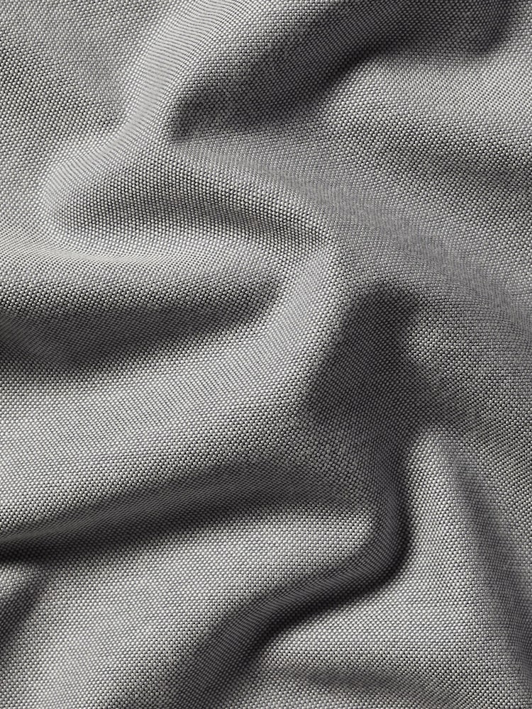Charles Tyrwhitt Grey Extra Slim Fit Plain Button Down Stretch Washed 100% Cotton Oxford Shirt - Image 7 of 7