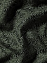 Charles Tyrwhitt Green Slim Fit Check Extra Non Iron Twill 100% Cotton Shirt - Image 6 of 6