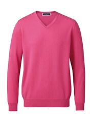 Charles Tyrwhitt Pink Merino V-Neck Jumper - Image 3 of 5