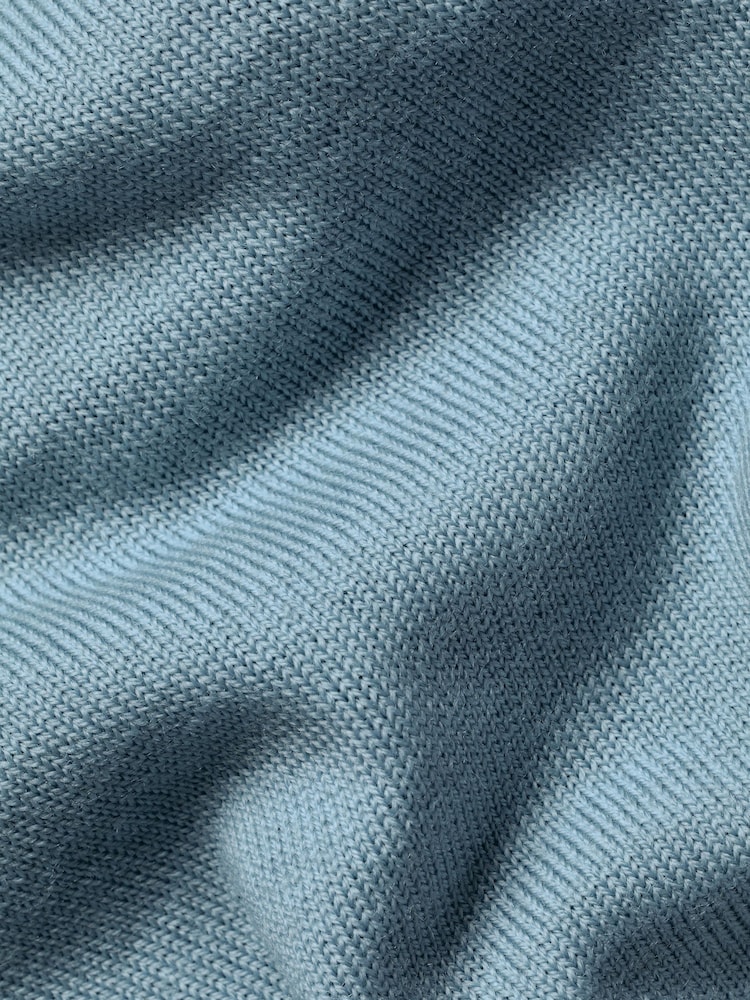 Charles Tyrwhitt Green Merino Zip Neck Jumper - Image 5 of 5