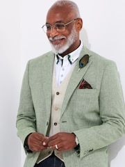 Joe Browns Green Linen Blend Blazer - Image 1 of 5
