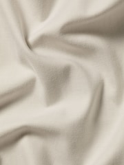 Charles Tyrwhitt Natural Slim Fit Plain Brushed 100% Cotton Twill Shirt - Image 7 of 7