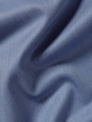 Charles Tyrwhitt Blue Slim Fit Cutaway Collar Non Iron Twill 100% Cotton Shirt - Image 6 of 6