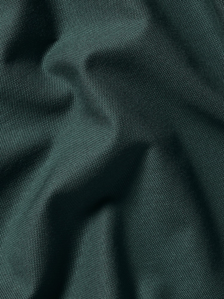 Charles Tyrwhitt Green Extra Slim Fit Plain Button Down Stretch Washed 100% Cotton Oxford Shirt - Image 7 of 7