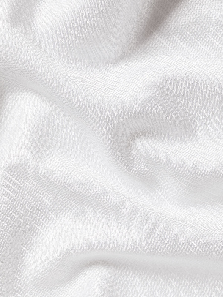 Charles Tyrwhitt White Slim Fit Egyptian 100% Cotton Stripe Shirt - Image 6 of 6