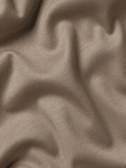 Charles Tyrwhitt Brown Plain Long Sleeve Jersey Smart 100% Cotton Polo Shirt - Image 5 of 5