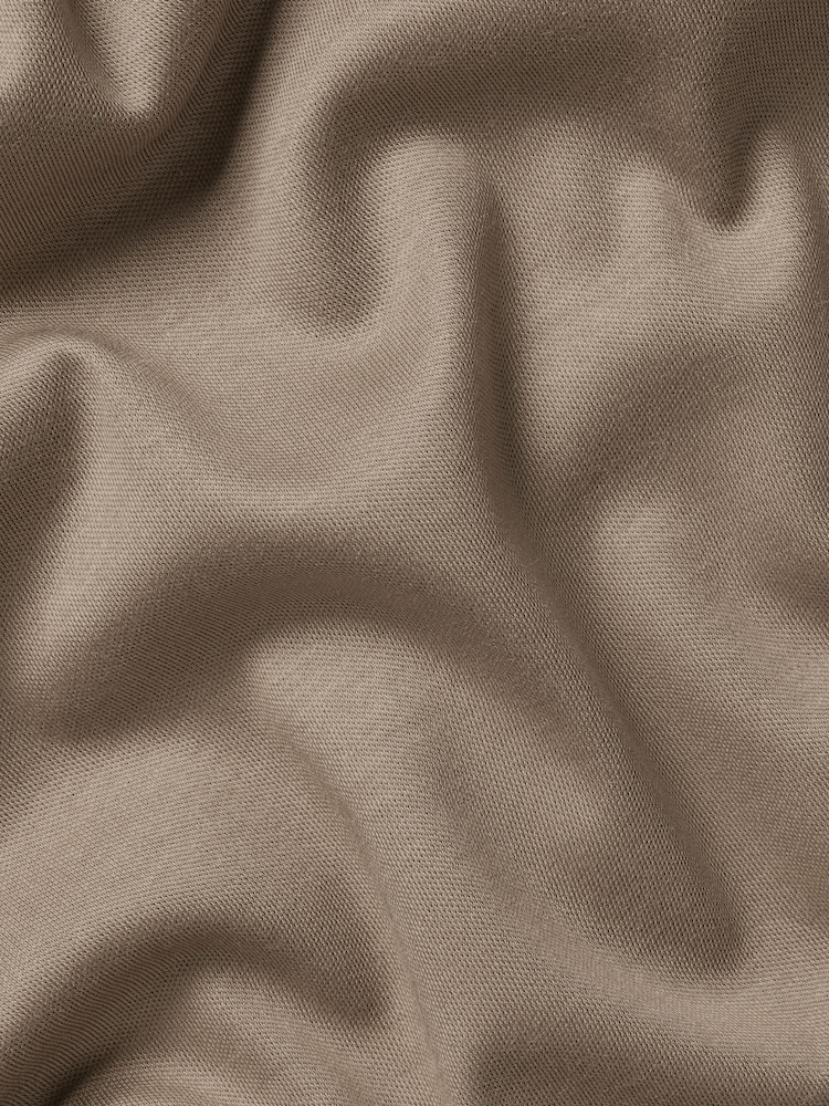 Charles Tyrwhitt Brown Plain Long Sleeve Jersey Smart 100% Cotton Polo Shirt - Image 5 of 5