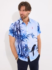 Chemise Joe Browns 100% coton imprimé oiseau d’inspiration japonais - Image 3 of 7