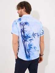 Chemise Joe Browns 100% coton imprimé oiseau d’inspiration japonais - Image 5 of 7