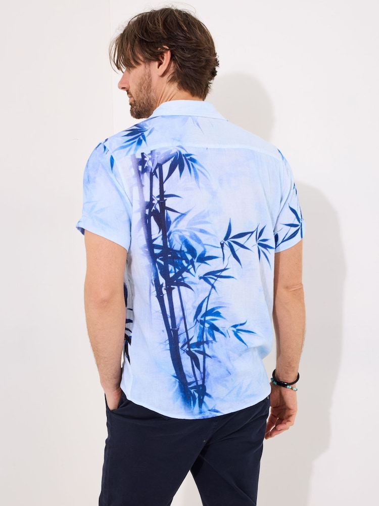 Chemise Joe Browns 100% coton imprimé oiseau d’inspiration japonais - Image 5 of 7