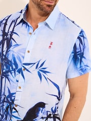 Chemise Joe Browns 100% coton imprimé oiseau d’inspiration japonais - Image 6 of 7