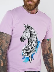 Joe Browns Musical Zebra Graphic Print 100% Cotton T-Shirt - صورة 3 من 5