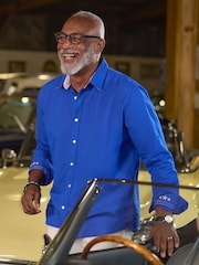 Joe Browns Blue Linen Blend Long Sleeve Shirt - Image 1 of 7