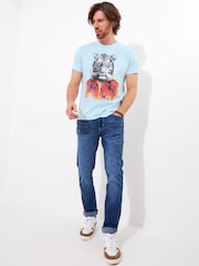 Joe Browns Hawaiian Tiger Graphic Print 100% Cotton T-Shirt - صورة 3 من 7