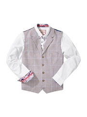 Joe Browns Linen Blend Houndstooth WaistcoatCOLETE EM - Imagem 5 de 5