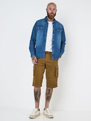 Joe Browns Brown Multi Pocket Cargo Shorts - Image 3 of 5
