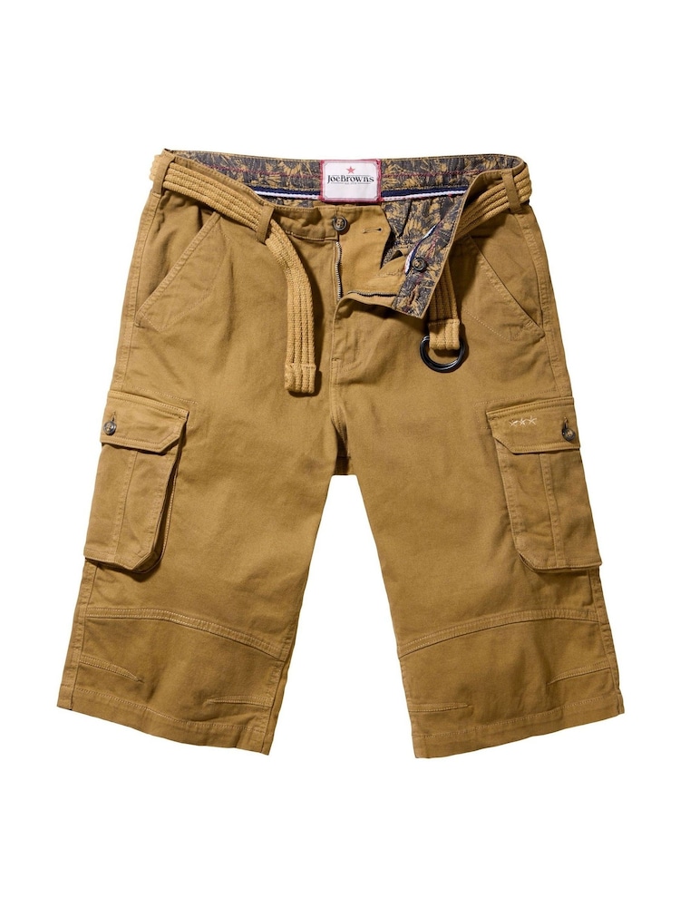 Joe Browns Brown Multi Pocket Cargo Shorts - Image 5 of 5