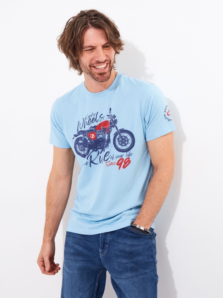 Joe Browns Lucky Wheels Motorcycle T-Shirt - صورة 1 من 5
