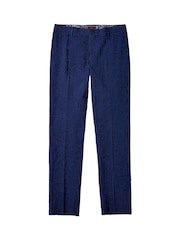 Joe Browns Blue Pinstripe Seersucker Suit Trousers - Image 5 of 5