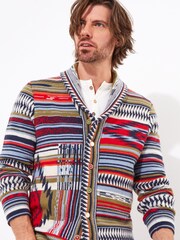 Joe Browns Green Mixed Pattern Knit Cardigan - Image 6 of 7