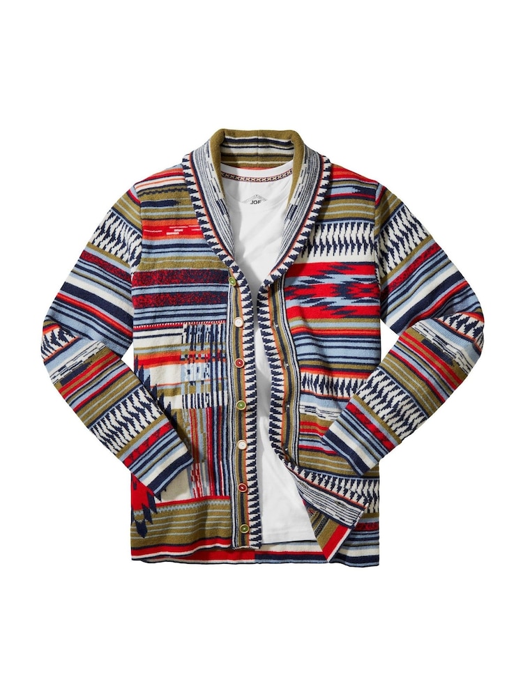 Joe Browns Green Mixed Pattern Knit Cardigan - Image 7 of 7 Joe Browns Green Mixed Pattern Knit Cardigan - Image 7 of 7