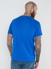 Joe Browns Blue Melting Guitar Graphic 100% Cotton T-Shirt - Image 4 of 5