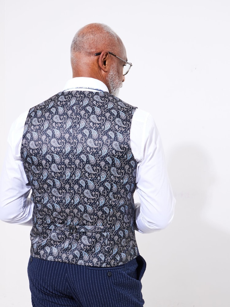 Joe Browns Pinstripe Seersucker Suit Waistcoat - Bild 2 von 5 Joe Browns Pinstripe Seersucker Suit Waistcoat - Bild 2 von 5