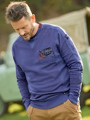 Joe Browns Blue Limited Edition Bandana Sweatshirt - Image 1 of 7