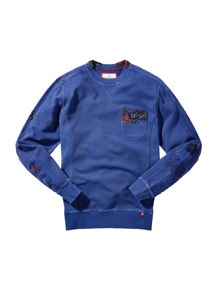 Joe Browns Blue Limited Edition Bandana Sweatshirt - Image 7 of 7