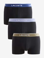 Kohle schwarz - Lacoste – Stretch-Baumwoll-Unterhosen im 3er-Pack - Bild 1 von 4