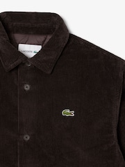Lacoste Brown Heavy Corduroy Shirt - Image 6 of 9