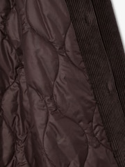 Lacoste Brown Heavy Corduroy Shirt - Image 9 of 9