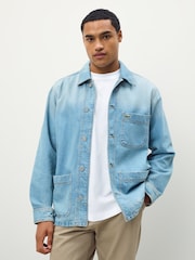 Lacoste Blue Cotton Denim Overshirt - Image 1 of 5