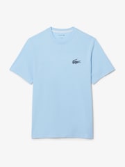 Lacoste s kratkimi rokavi iz bombaža s potiskom krokodila - Slika 1 iz 2