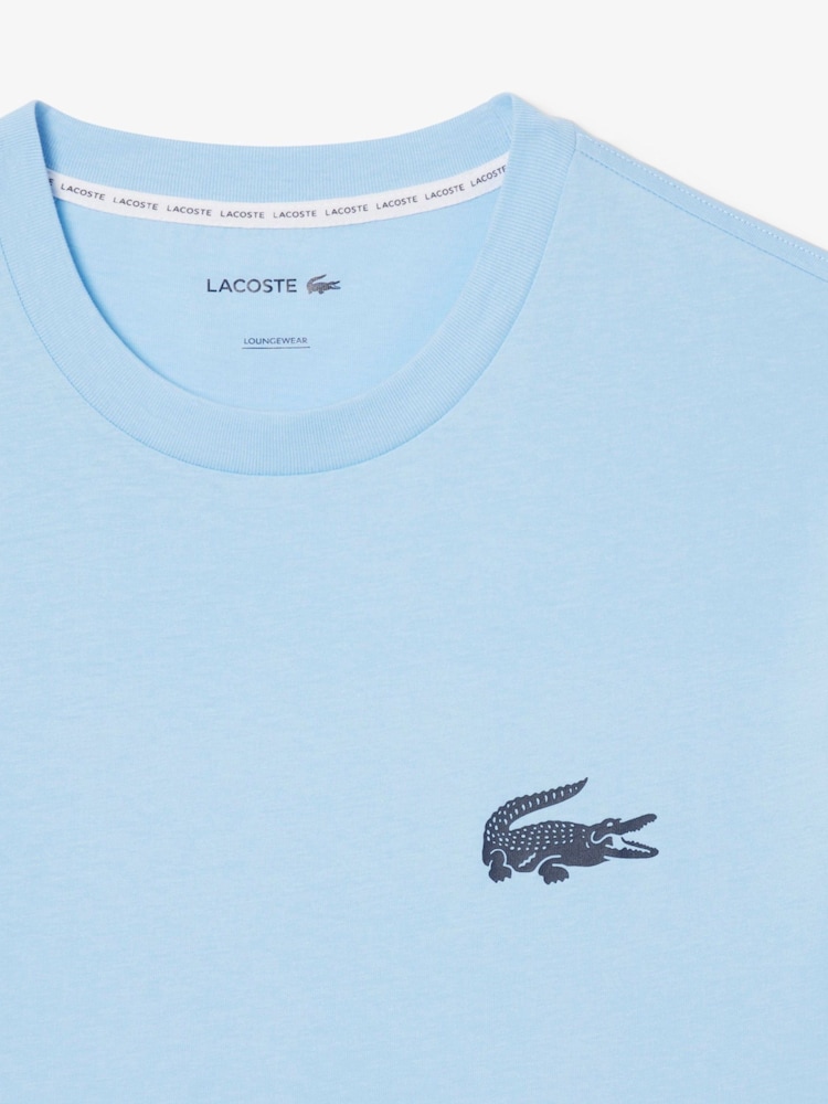 Lacoste s kratkimi rokavi iz bombaža s potiskom krokodila - Slika 2 iz 2