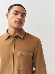 Lacoste Brown Lightweight Corduory Shirt - Image 5 of 5