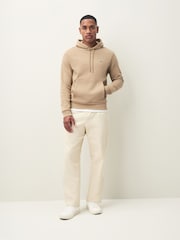 Lacoste Camel Logo Cotton Hoodie - Image 3 of 6