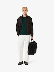 Lacoste Green Carded Wool Jersey Crew Neck Sweater - Image 3 of 6