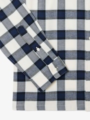 Lacoste Cream Large Check Flannel Shirt - Image 2 of 3