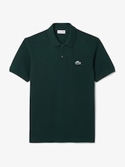 Lacoste Green Classic Fit Landscape Crocodile Polo Shirt - Image 1 of 2
